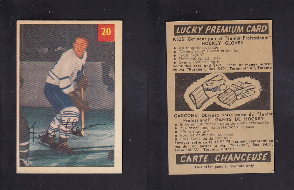 1954-55 PARKHURST HOCKEY CARD #20 F. FLAMAN photo 1954-55 PARKHURST HOCKEY CARD #20 F. FLAMAN photo