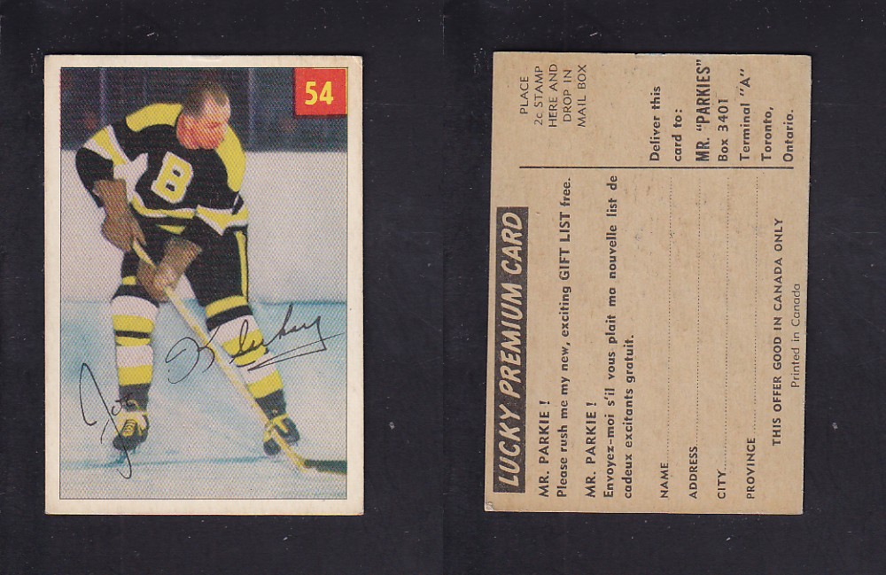 1954-55 PARKHURST HOCKEY CARD #54 J. KLUKAY photo 1954-55 PARKHURST HOCKEY CARD #54 J. KLUKAY photo