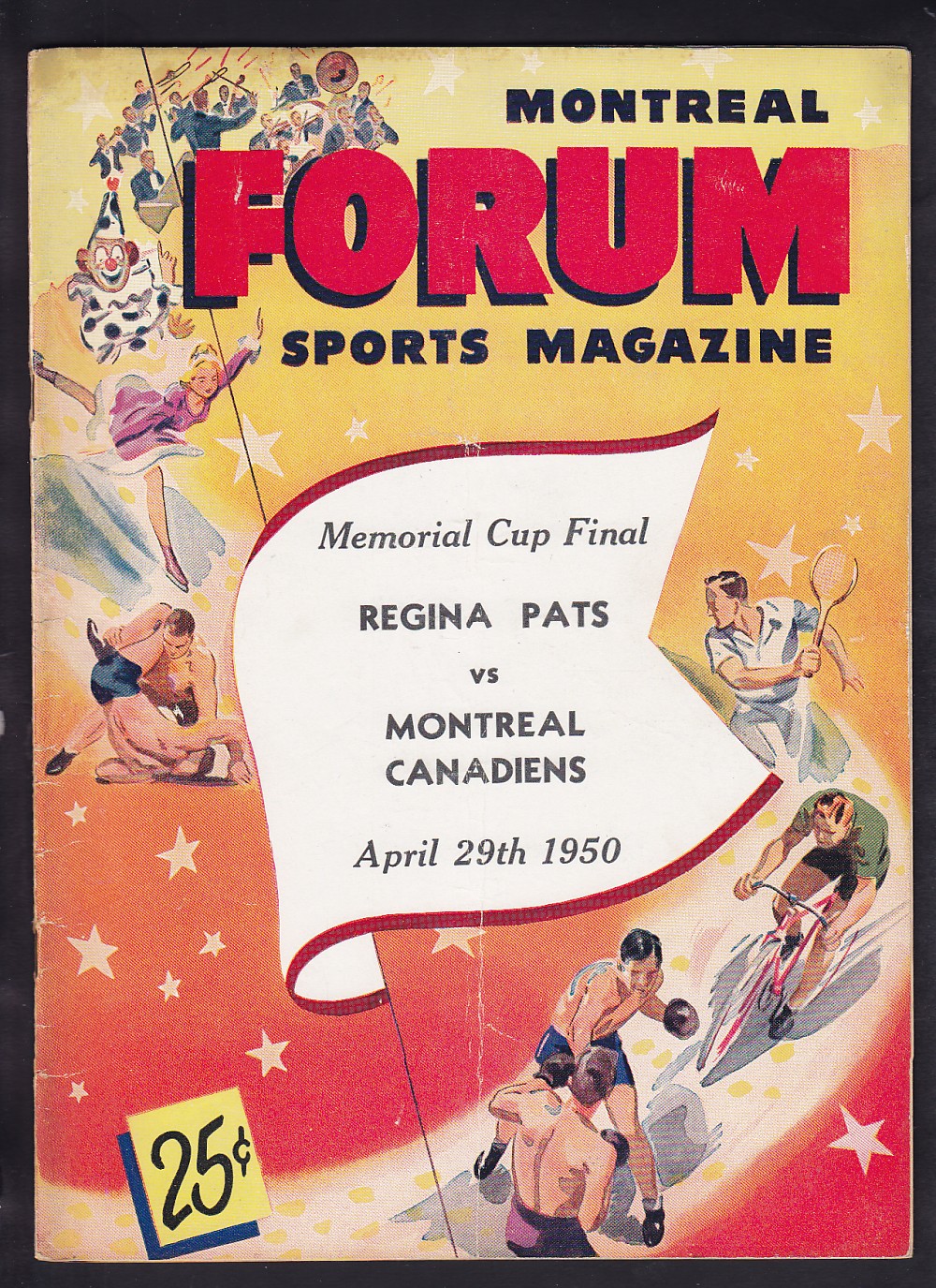 1950 MONTREAL CANADIENS VS REGINA PATS MEMORIAL CUP FINAL PROGRAM photo