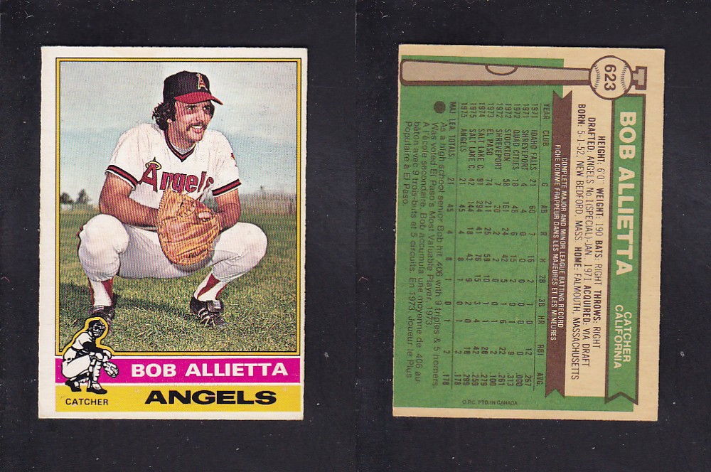 1976 O-PEE-CHEE BASEBALL CARD #623 B. ALLIETTA photo