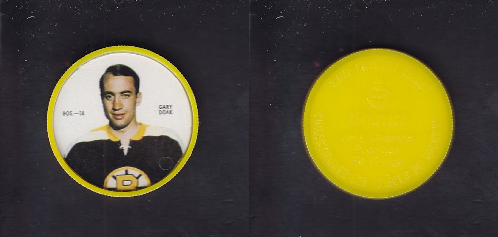 1968-69 SHIRRIFF HOCKEY COIN G. DOAK BOS-14 *SP* photo 1968-69 SHIRRIFF HOCKEY COIN G. DOAK BOS-14 *SP* photo