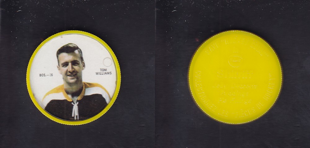 1968-69 SHIRRIFF HOCKEY COIN T. WILLIAMS BOS-16 *SP* photo 1968-69 SHIRRIFF HOCKEY COIN T. WILLIAMS BOS-16 *SP* photo