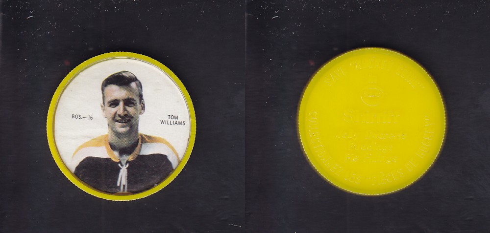 1968-69 SHIRRIFF HOCKEY COIN T. WILLIAMS BOS-16 *SP* photo 1968-69 SHIRRIFF HOCKEY COIN T. WILLIAMS BOS-16 *SP* photo