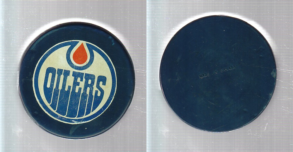 1972 WHA BILTRITE EDMONTON OILERS PUCK photo