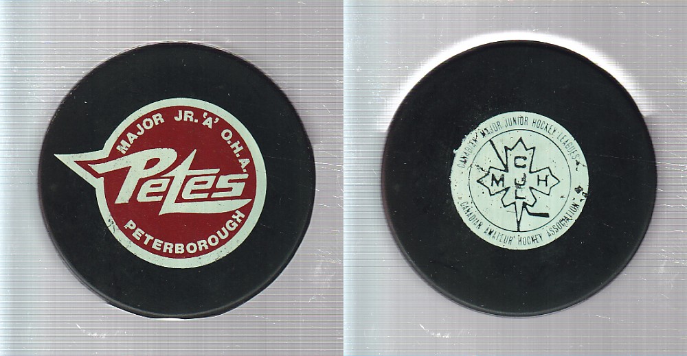 1974-80 VICEROY V3 PETERBOROUGH PETES GAME PUCK photo 1974-80 VICEROY V3 PETERBOROUGH PETES GAME PUCK photo