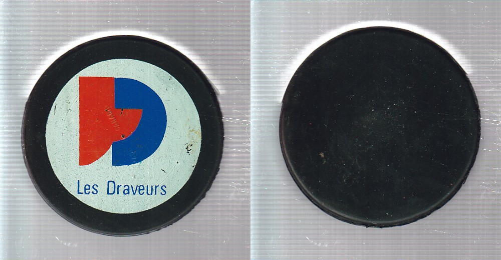 1970-74 BILTRITE TROIS-RIVIERES DRAVEURS GAME PUCK photo