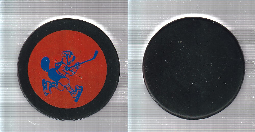 1970-74 BILTRITE SHERBROOKE BEAVERS GAME PUCK photo