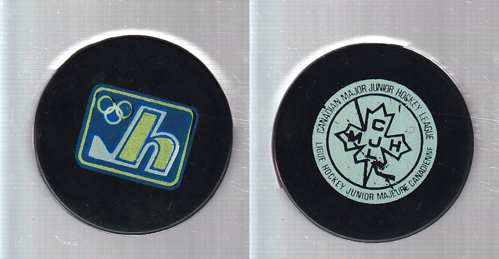 1975-81 C23 HULL OLYMPIQUES GAME PUCK photo 1975-81 C23 HULL OLYMPIQUES GAME PUCK photo