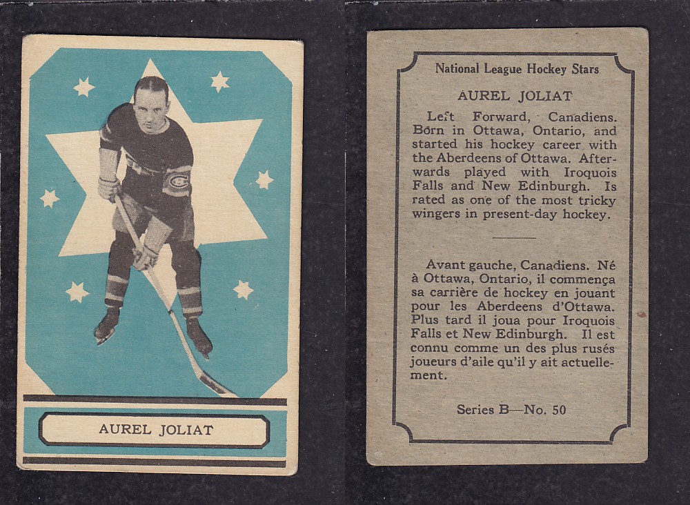 1933-34 O-PEE-CHEE HOCKEY CARD #50 A. JOLIAT photo 1933-34 O-PEE-CHEE HOCKEY CARD #50 A. JOLIAT photo
