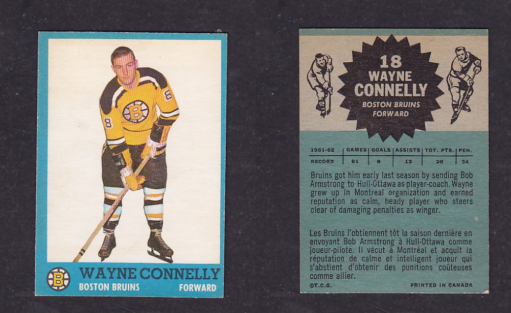 1962-63 TOPPS HOCKEY CARD #18 W. CONNELLY photo 1962-63 TOPPS HOCKEY CARD #18 W. CONNELLY photo