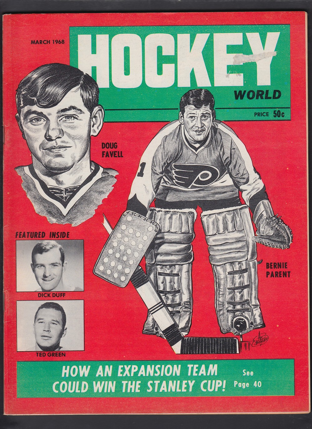 1968 HOCKEY WORLD FULL MAGAZINE photo