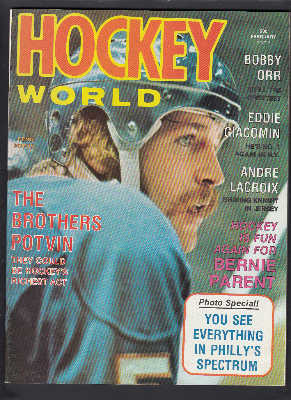 1974 HOCKEY WORLD FULL MAGAZINE photo