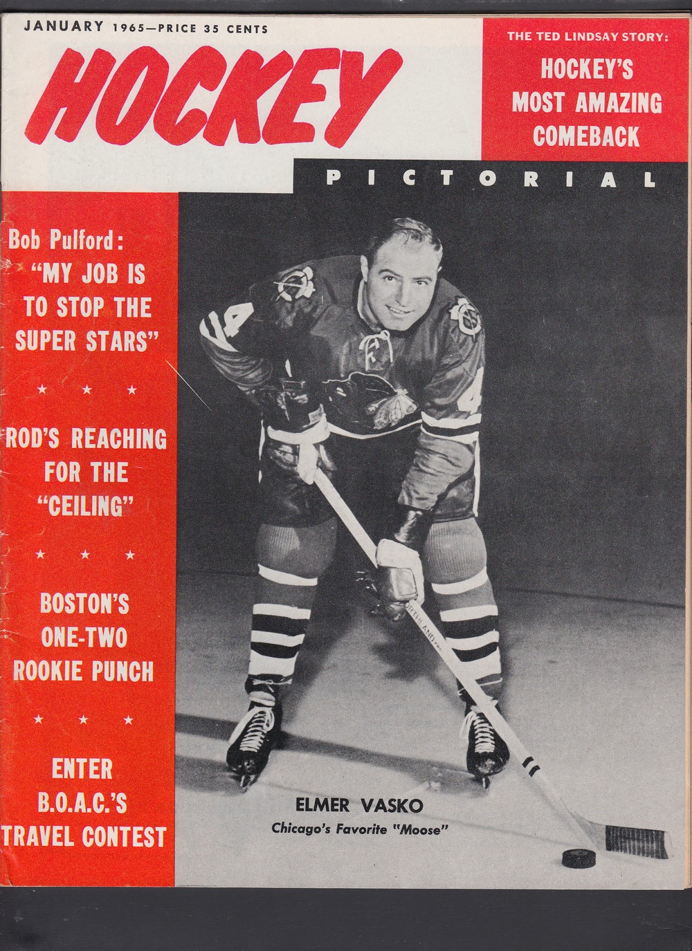 1965 HOCKEY PICTORAL FULL MAGAZINE photo