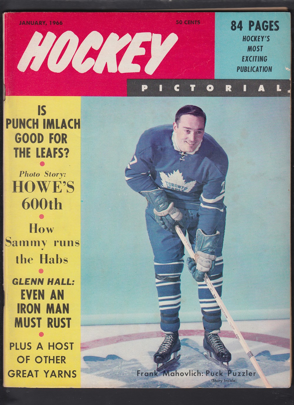 1966 HOCKEY PICTORAL FULL MAGAZINE photo