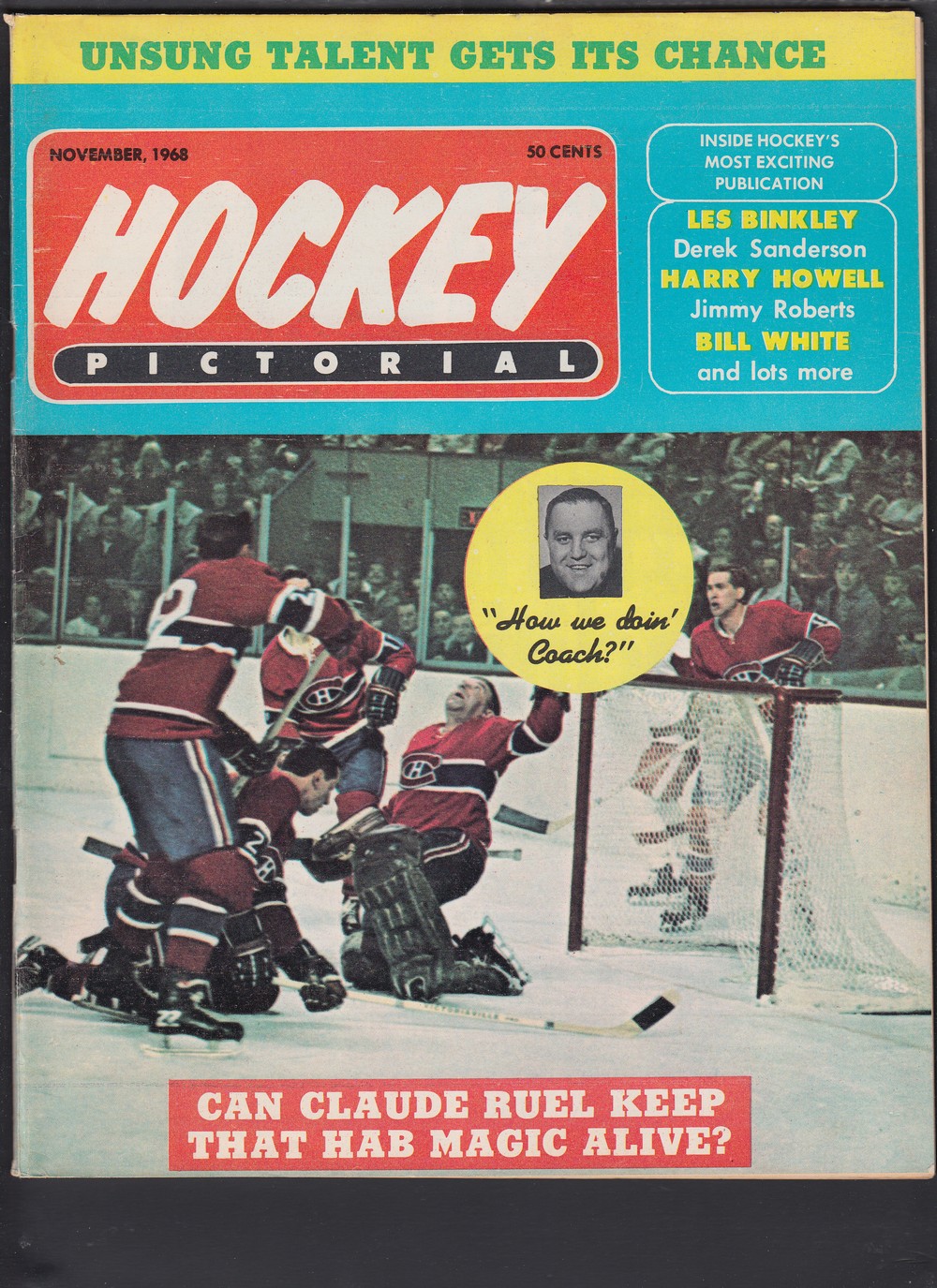 1968 HOCKEY PICTORAL FULL MAGAZINE photo