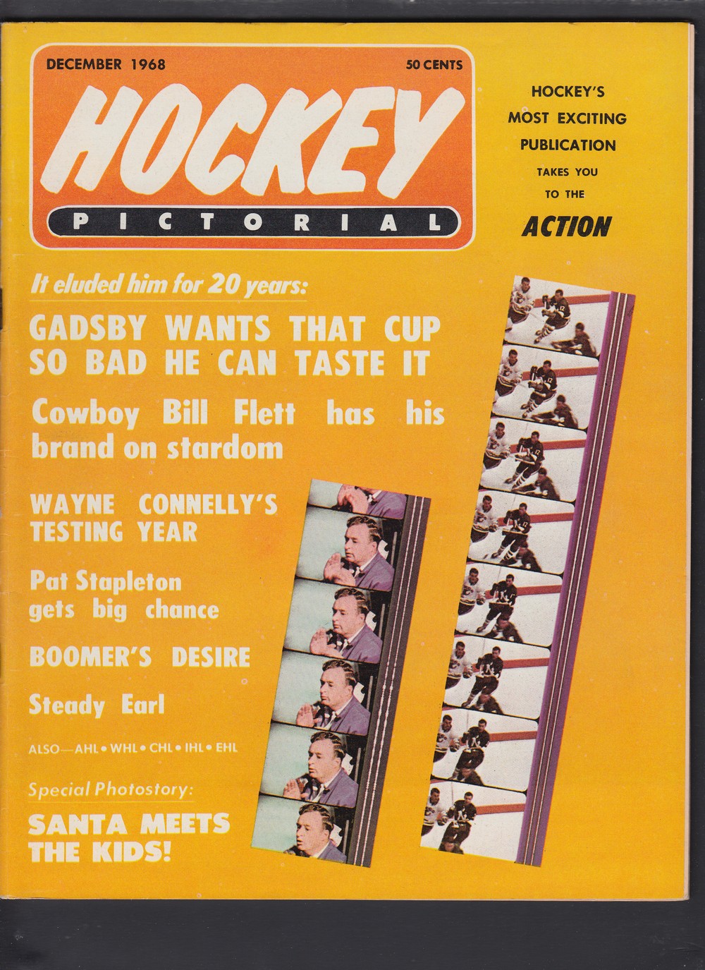 1968 HOCKEY PICTORAL FULL MAGAZINE photo