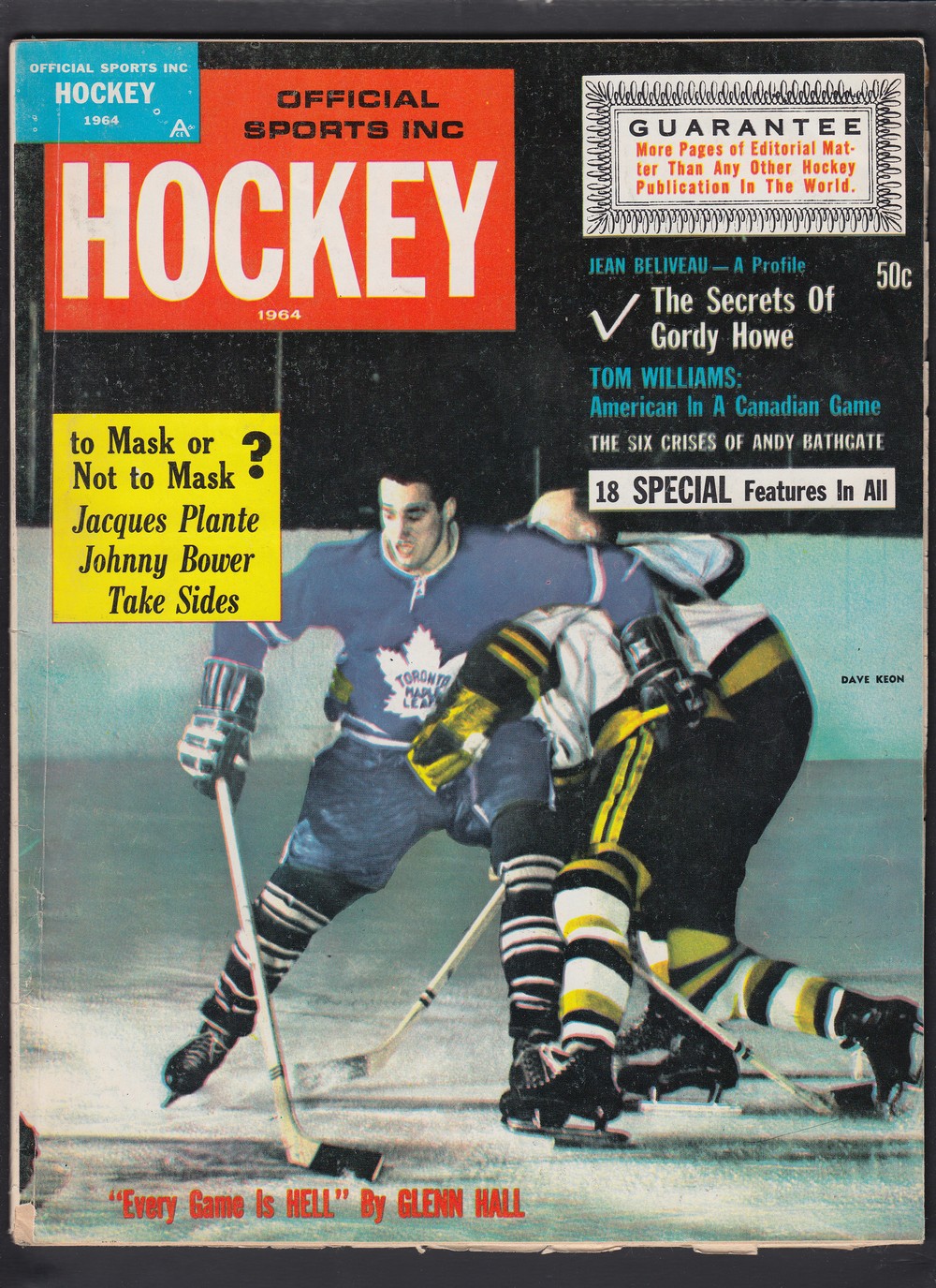 1964 OFFICIAL SPORTS INC HOCKEY FULL MAGAZINE photo