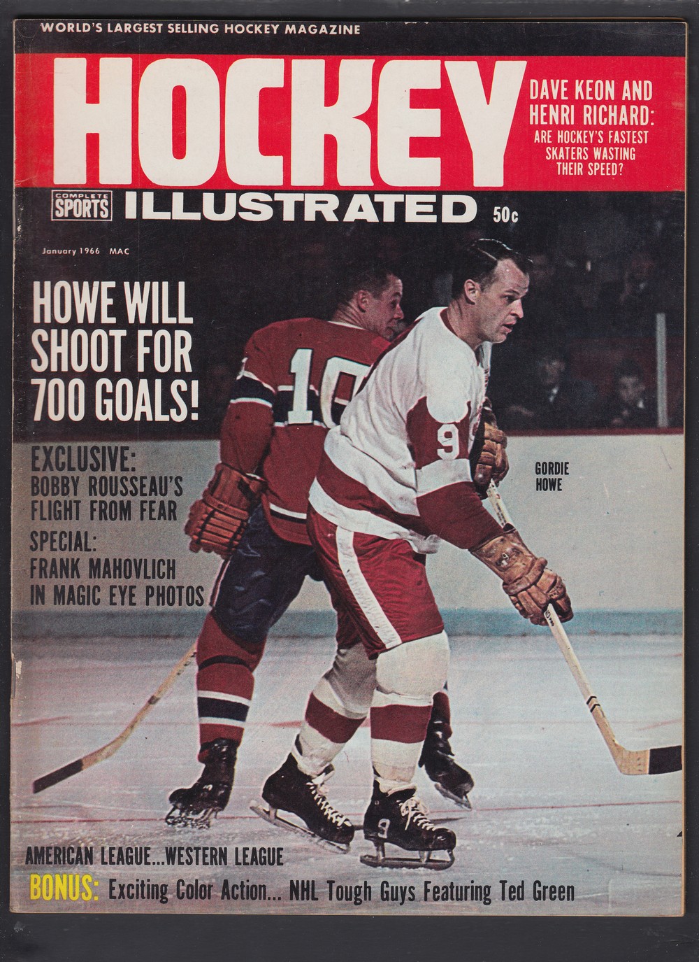 1966 HOCKEY ILLUSTRATED FULL MAGAZINE photo