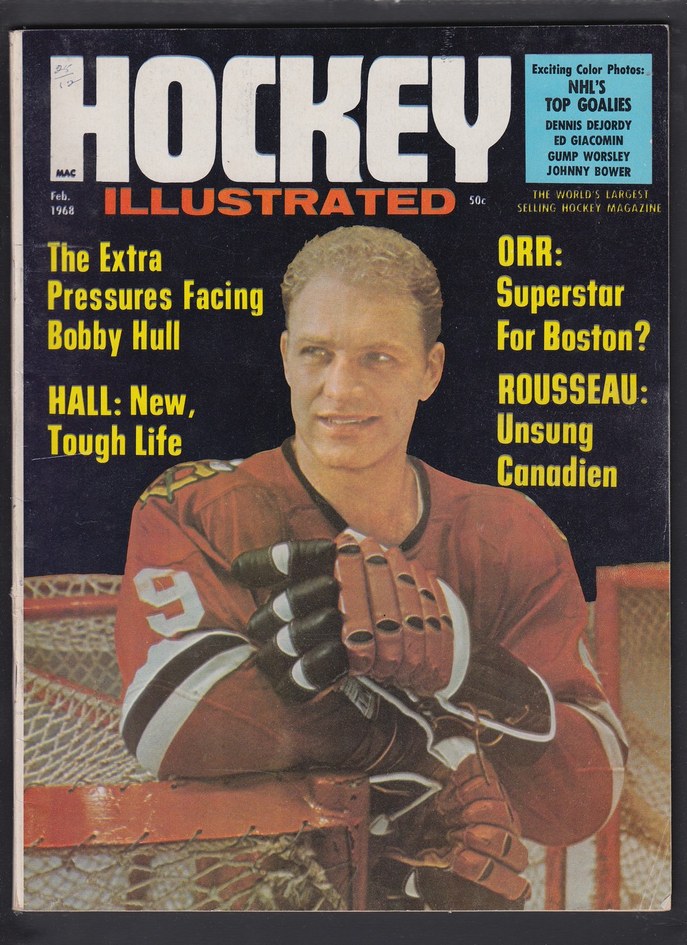 1968 HOCKEY ILLUSTRATED FULL MAGAZINE photo