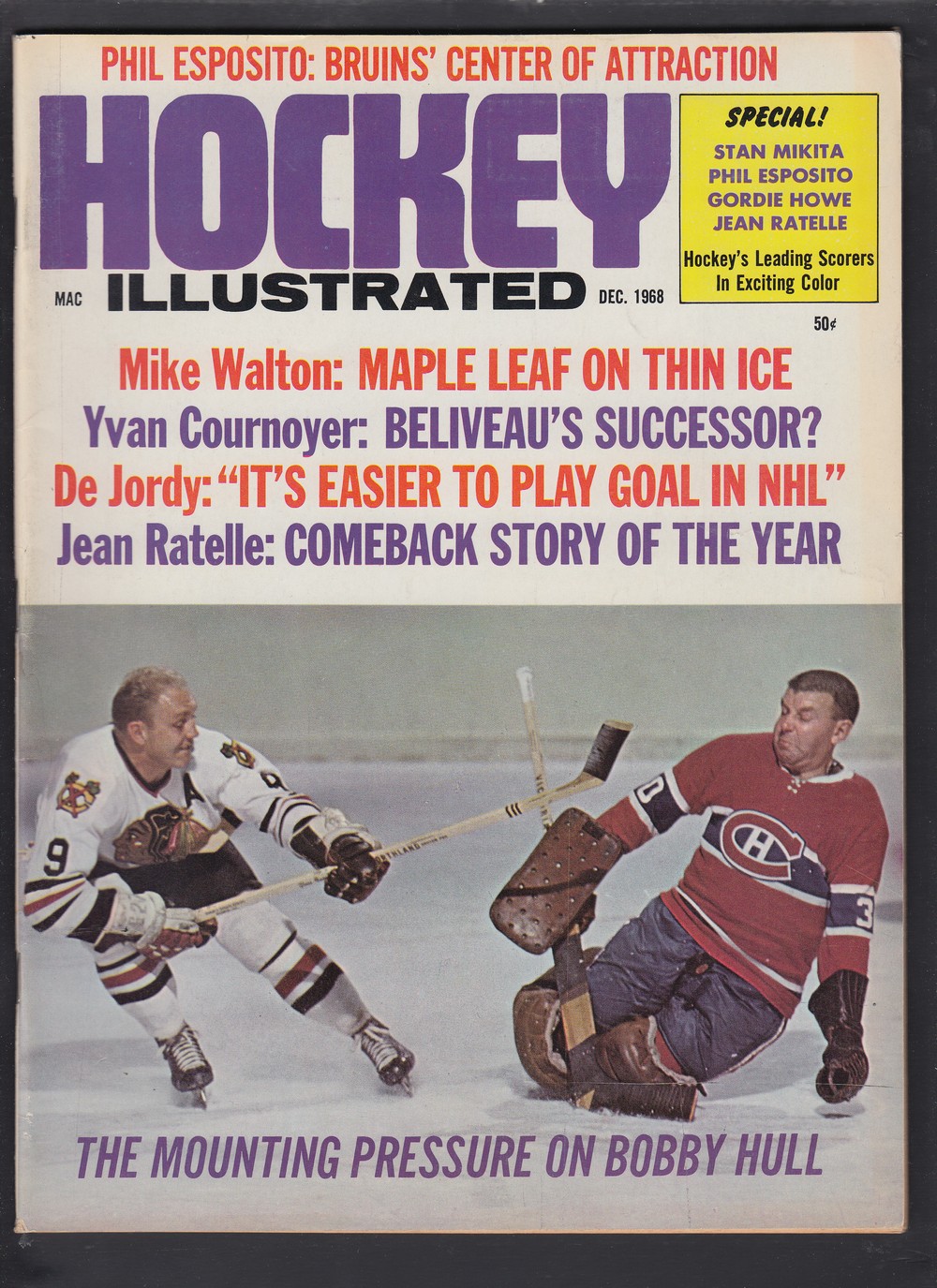 1968 HOCKEY ILLUSTRATED FULL MAGAZINE photo