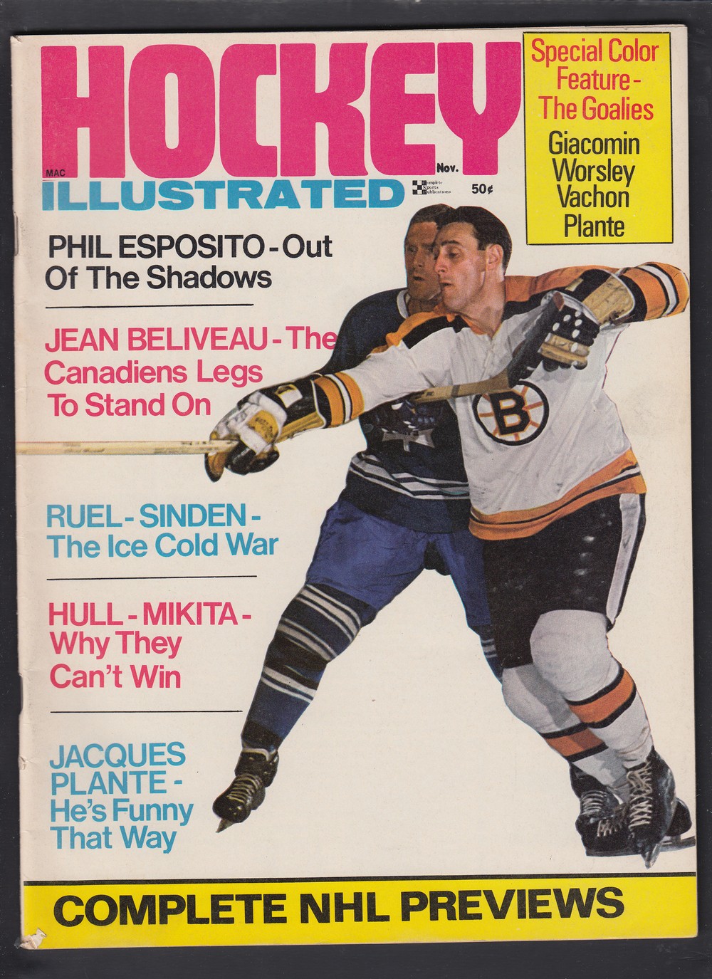 1969 HOCKEY ILLUSTRATED FULL MAGAZINE photo