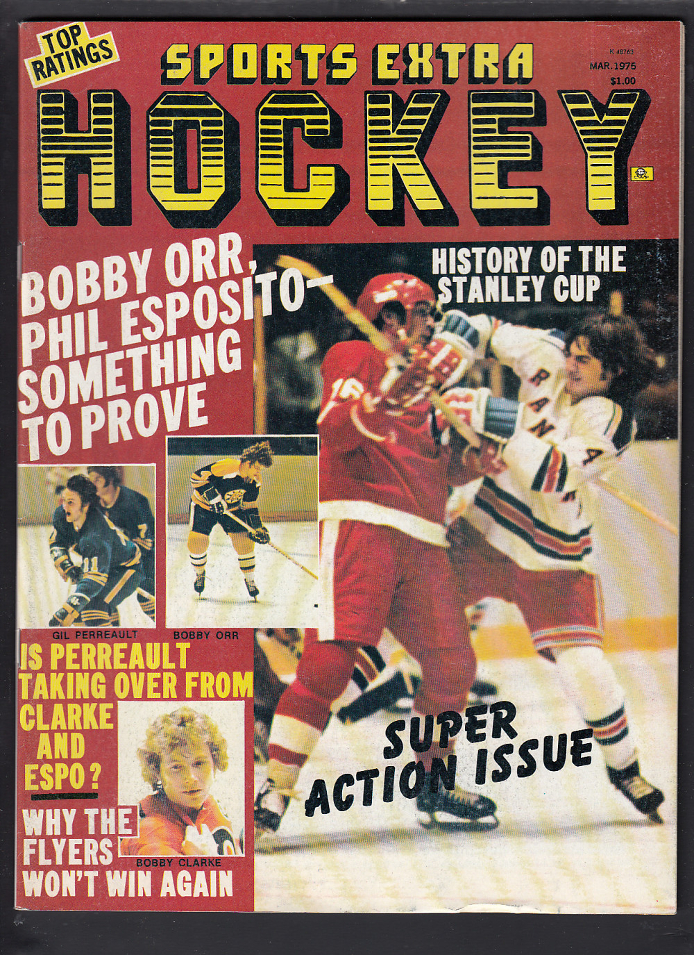 1975 SPORTS HOCKEY EXTRA FULL MAGAZINE photo