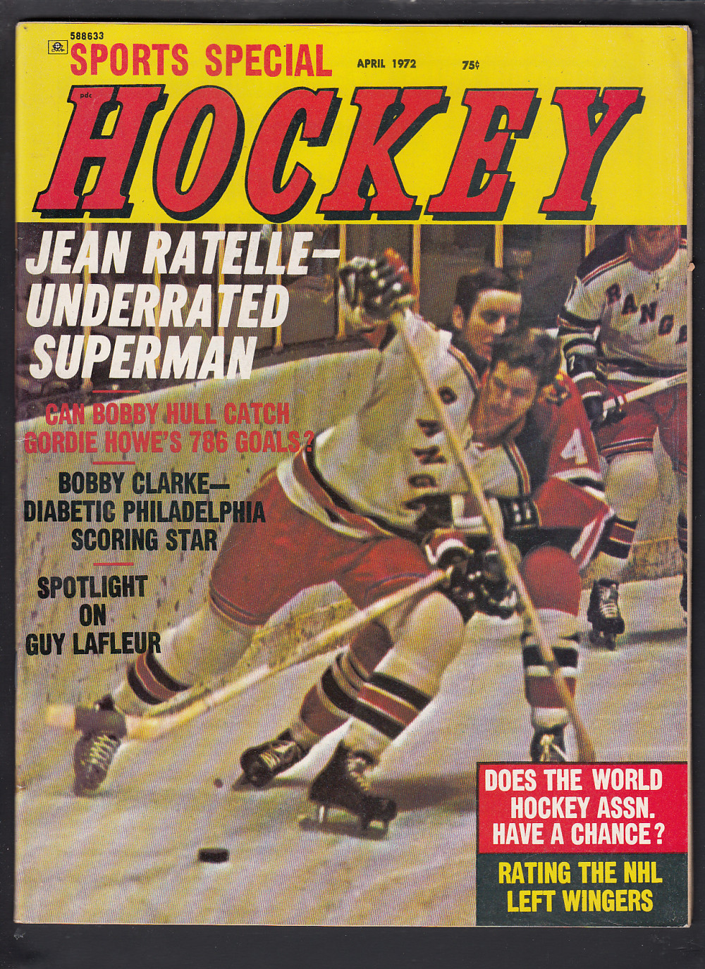 1972 SPORTS SPECIAL HOCKEY FULL MAGAZINE photo