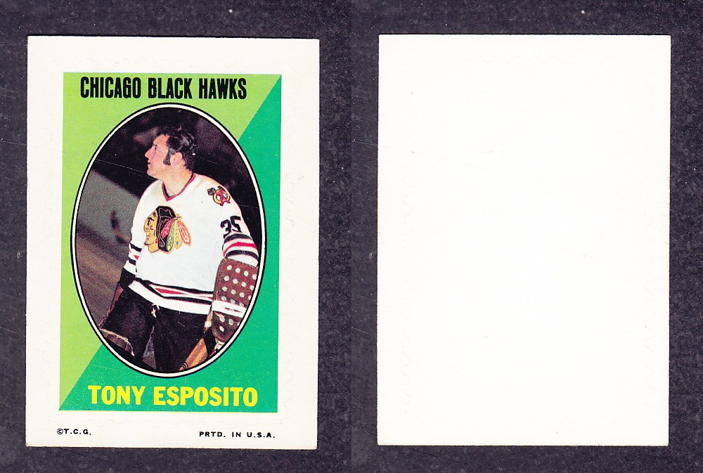 1970-71 O-PEE-CHEE STICKER STAMPS T. ESPOSITO photo 1970-71 O-PEE-CHEE STICKER STAMPS T. ESPOSITO photo