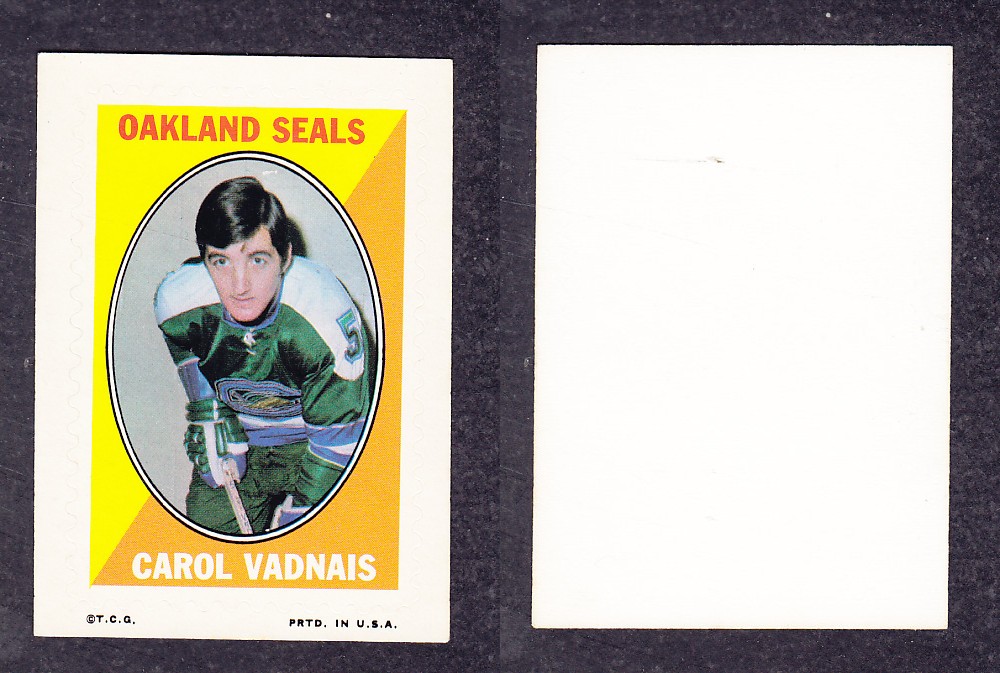 1970-71 O-PEE-CHEE STICKER STAMPS C. VADNAIS photo 1970-71 O-PEE-CHEE STICKER STAMPS C. VADNAIS photo