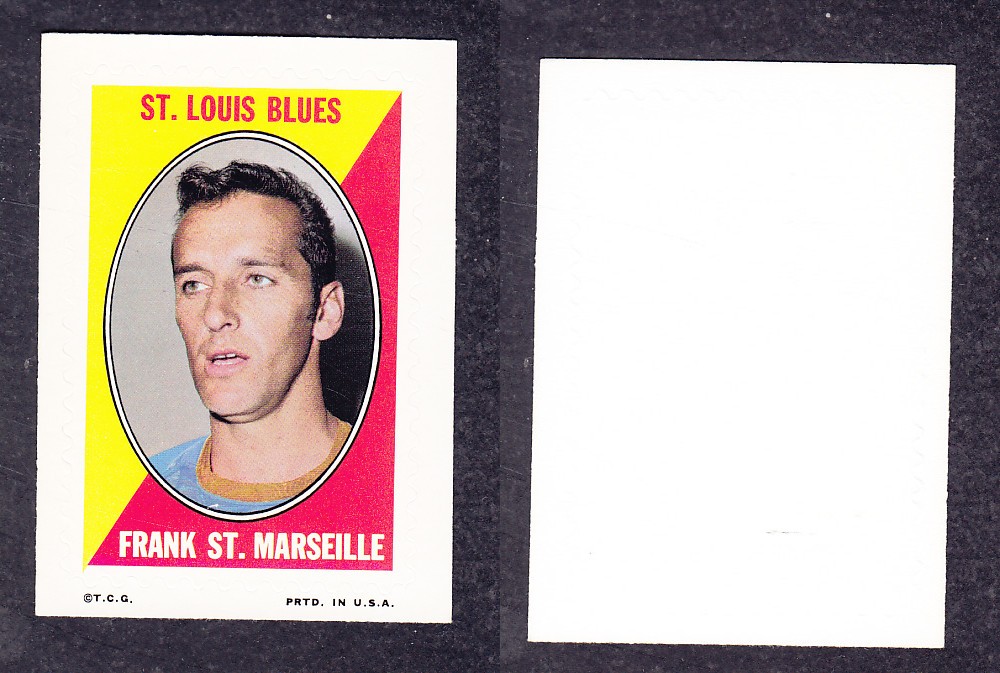 1970-71 O-PEE-CHEE STICKER STAMPS F. ST. MARSEILLE photo 1970-71 O-PEE-CHEE STICKER STAMPS F. ST. MARSEILLE photo