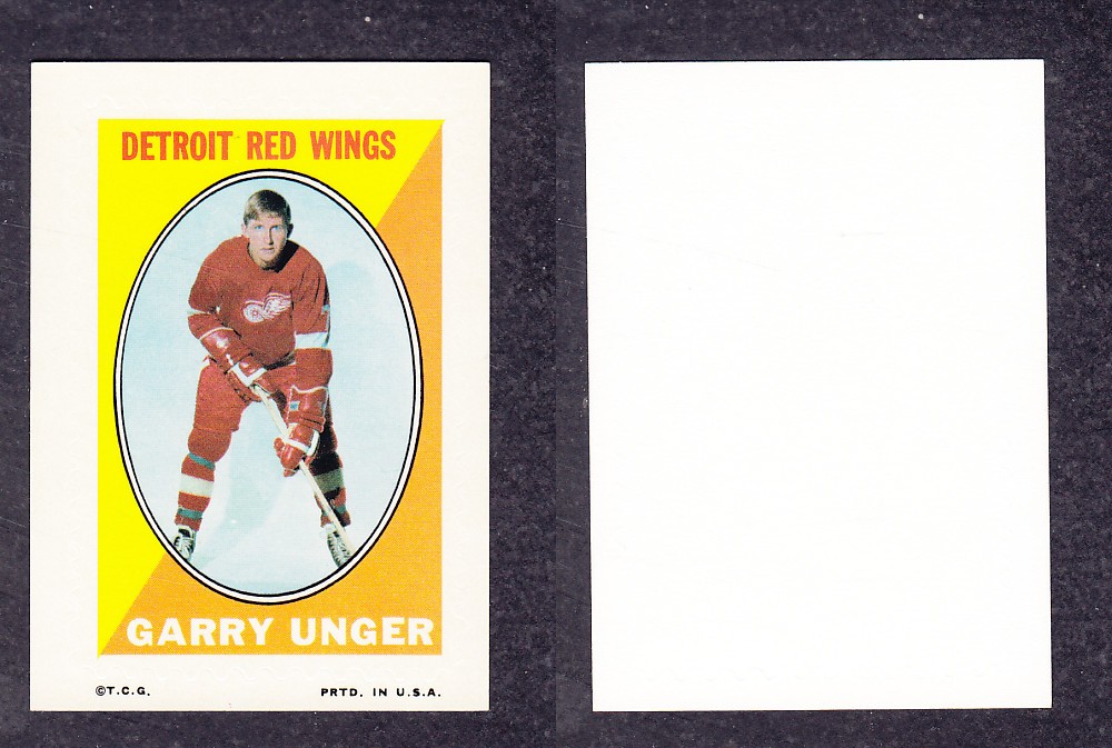1970-71 O-PEE-CHEE STICKER STAMPS G. UNGER photo 1970-71 O-PEE-CHEE STICKER STAMPS G. UNGER photo