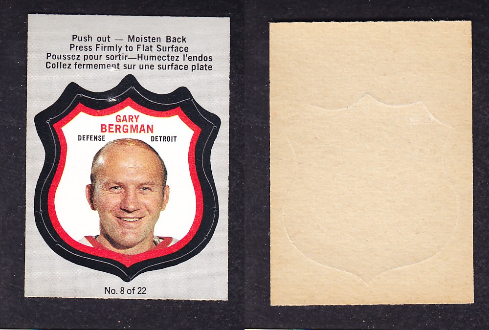1972-73 O-PEE-CHEE PLAYER CRESTS #8 G. BERGMAN photo 1972-73 O-PEE-CHEE PLAYER CRESTS #8 G. BERGMAN photo