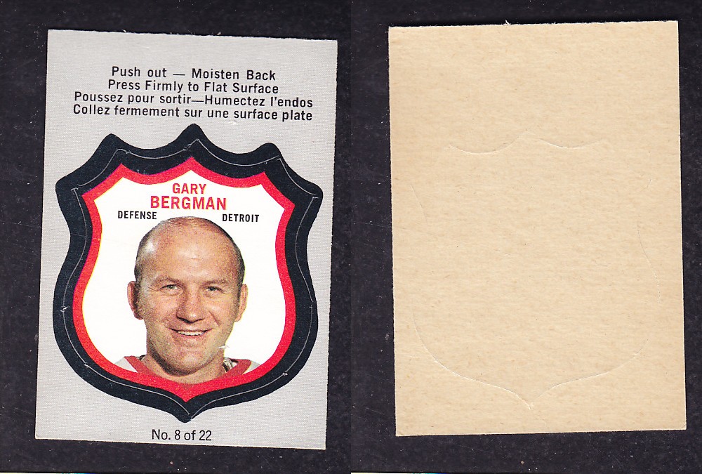1972-73 O-PEE-CHEE PLAYER CRESTS #8 G. BERGMAN photo 1972-73 O-PEE-CHEE PLAYER CRESTS #8 G. BERGMAN photo