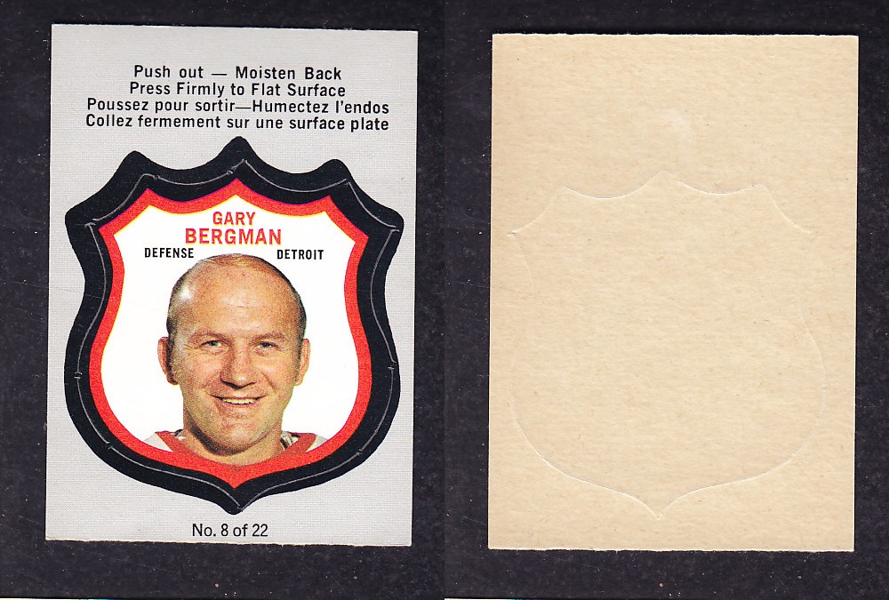 1972-73 O-PEE-CHEE PLAYER CRESTS #8 G. BERGMAN photo 1972-73 O-PEE-CHEE PLAYER CRESTS #8 G. BERGMAN photo