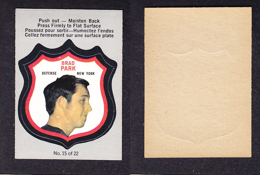 1972-73 O-PEE-CHEE PLAYER CRESTS #15 B. PARK photo 1972-73 O-PEE-CHEE PLAYER CRESTS #15 B. PARK photo