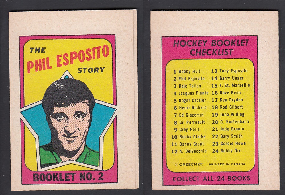 1971-72 O-PEE-CHEE STORY BOOKLET ENGLISH #2 P. ESPOSITO photo 1971-72 O-PEE-CHEE STORY BOOKLET ENGLISH #2 P. ESPOSITO photo
