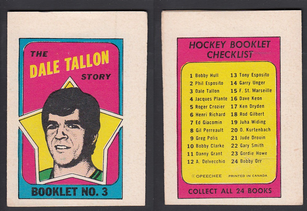 1971-72 O-PEE-CHEE STORY BOOKLET ENGLISH #3 D. TALLON photo 1971-72 O-PEE-CHEE STORY BOOKLET ENGLISH #3 D. TALLON photo