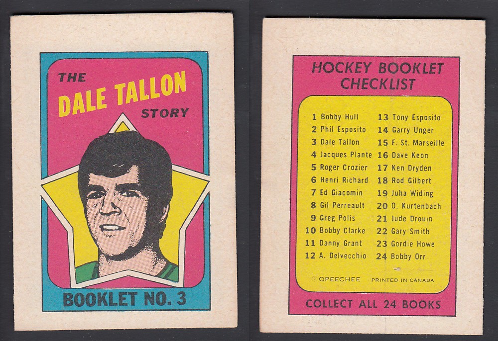 1971-72 O-PEE-CHEE STORY BOOKLET ENGLISH #3 D. TALLON photo 1971-72 O-PEE-CHEE STORY BOOKLET ENGLISH #3 D. TALLON photo