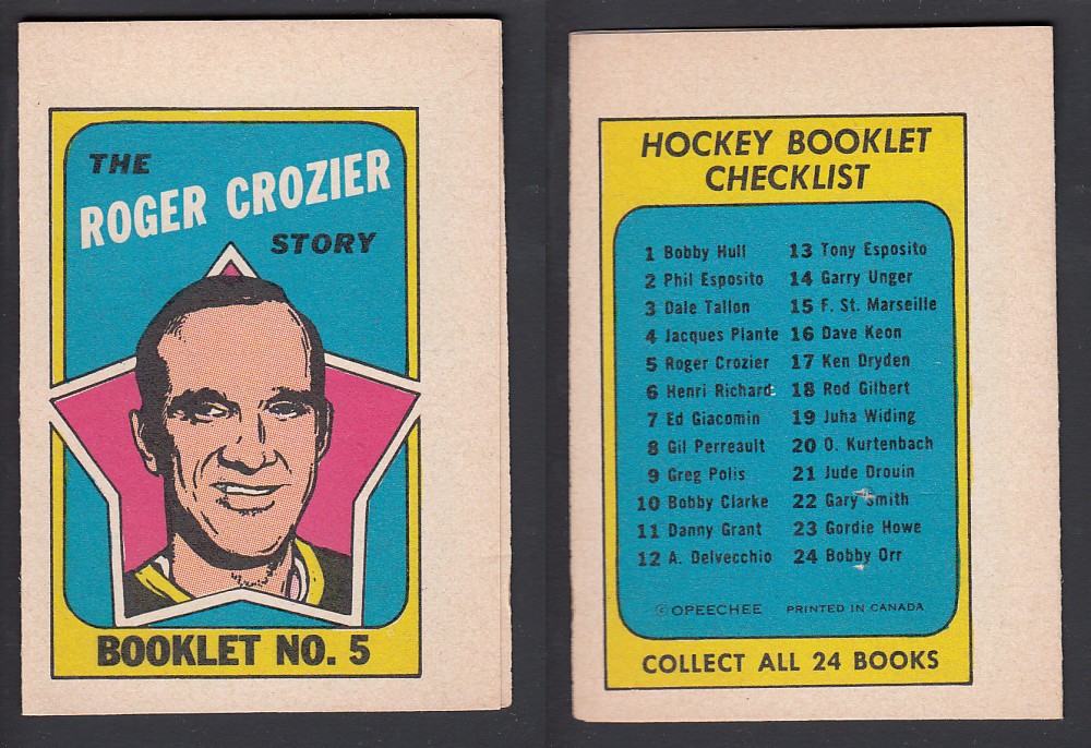 1971-72 O-PEE-CHEE STORY BOOKLET ENGLISH #5 R. CROZIER photo 1971-72 O-PEE-CHEE STORY BOOKLET ENGLISH #5 R. CROZIER photo