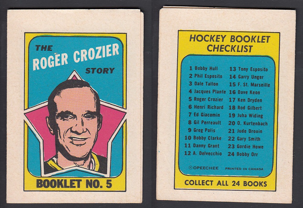 1971-72 O-PEE-CHEE STORY BOOKLET ENGLISH #5 R. CROZIER photo 1971-72 O-PEE-CHEE STORY BOOKLET ENGLISH #5 R. CROZIER photo