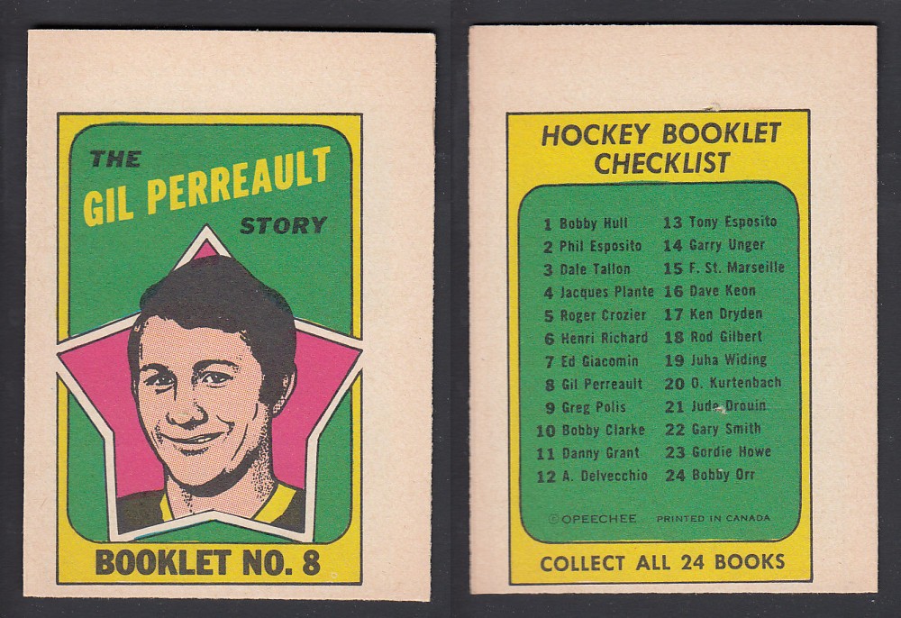 1971-72 O-PEE-CHEE STORY BOOKLET ENGLISH #8 G. PERREAULT photo 1971-72 O-PEE-CHEE STORY BOOKLET ENGLISH #8 G. PERREAULT photo