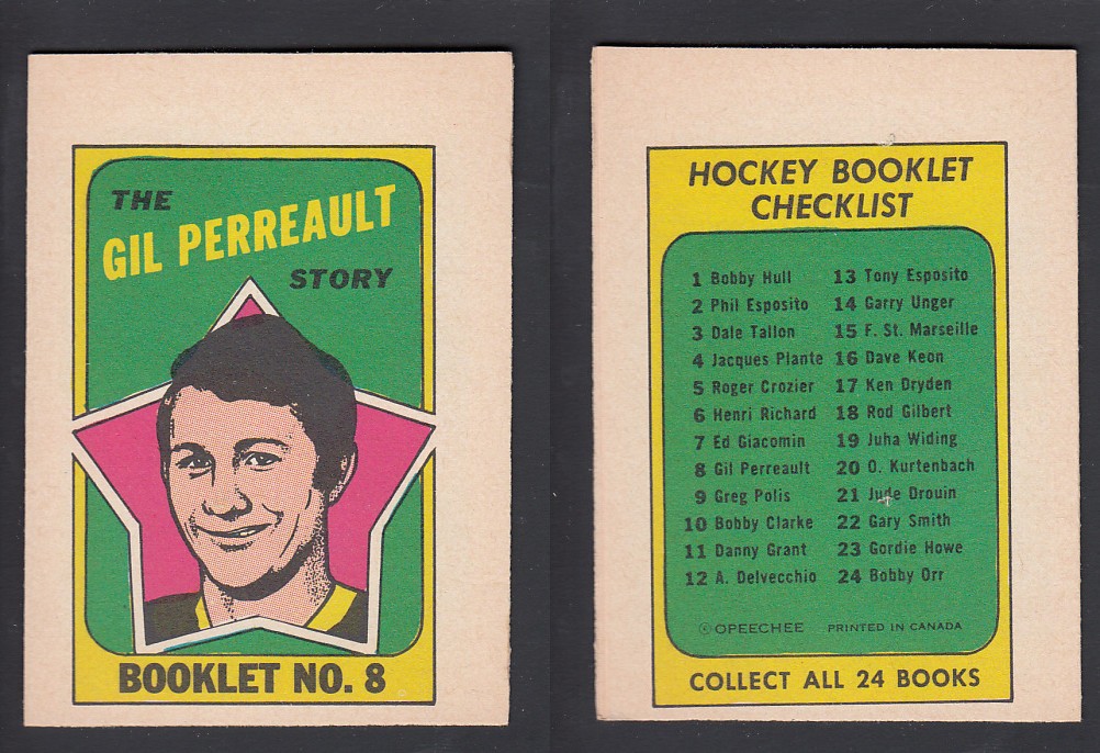 1971-72 O-PEE-CHEE STORY BOOKLET ENGLISH #8 G. PERREAULT photo 1971-72 O-PEE-CHEE STORY BOOKLET ENGLISH #8 G. PERREAULT photo