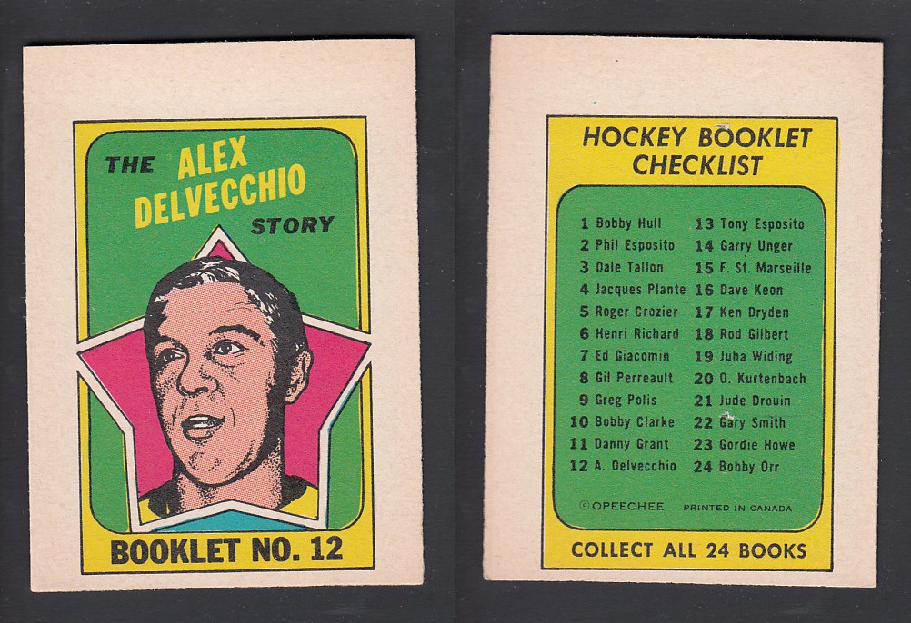 1971-72 O-PEE-CHEE STORY BOOKLET ENGLISH #12 A. DELVECCHIO photo 1971-72 O-PEE-CHEE STORY BOOKLET ENGLISH #12 A. DELVECCHIO photo