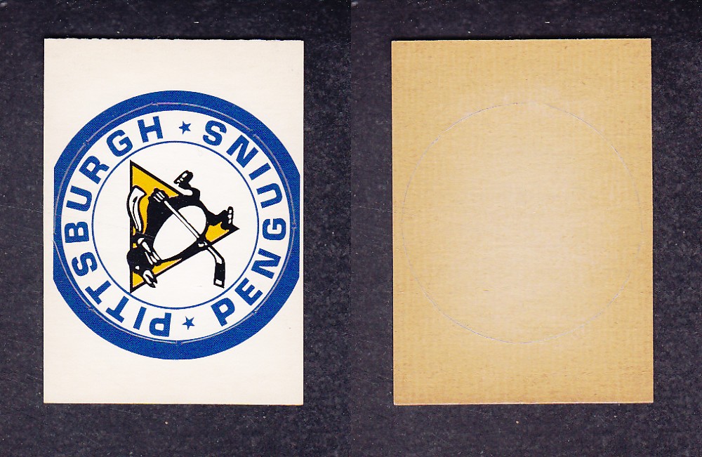 1972-73 O-PEE-CHEE TEAM LOGO PITTSBURGH PENGUINS photo