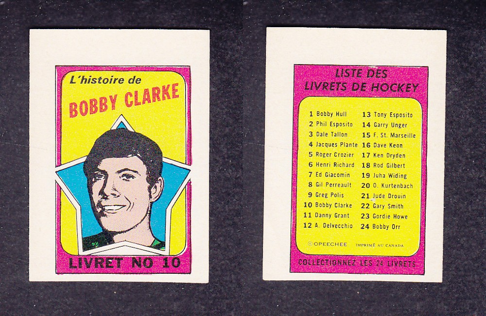 1971-72 O-PEE-CHEE STORY BOOKLET FRENCH #10 B. CLARKE photo 1971-72 O-PEE-CHEE STORY BOOKLET FRENCH #10 B. CLARKE photo