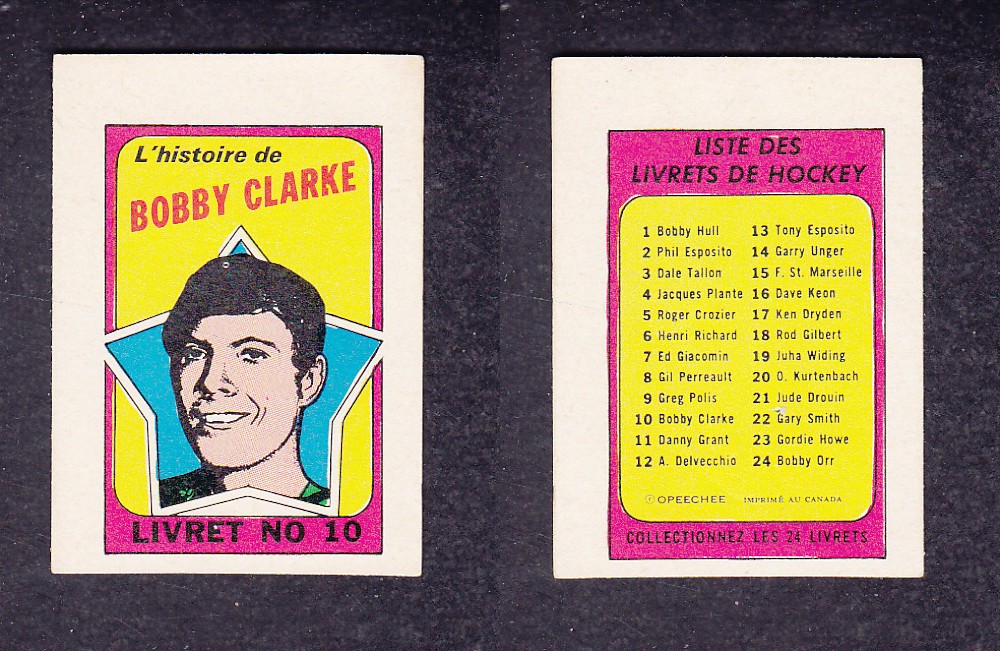 1971-72 O-PEE-CHEE STORY BOOKLET FRENCH #10 B. CLARKE photo 1971-72 O-PEE-CHEE STORY BOOKLET FRENCH #10 B. CLARKE photo
