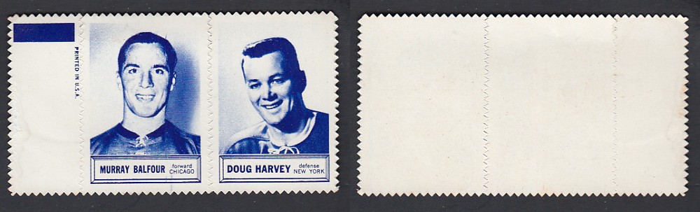 1961-62 TOPPS STAMPS BALFOUR/HARVEY photo 1961-62 TOPPS STAMPS BALFOUR/HARVEY photo