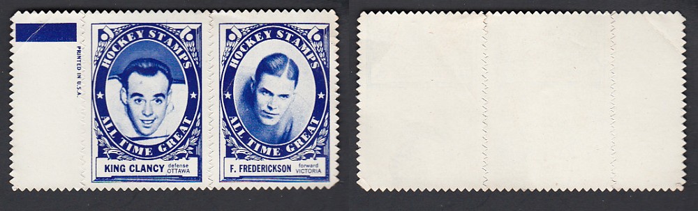 1961-62 TOPPS STAMPS CLANCY/FREDERICKSON photo 1961-62 TOPPS STAMPS CLANCY/FREDERICKSON photo