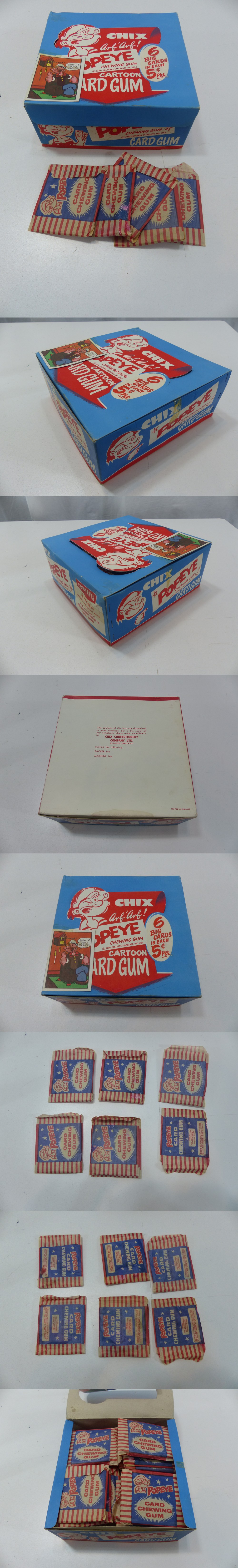 1959 CHIX POPEYE CARD WAX PACK BOX CANADIAN photo