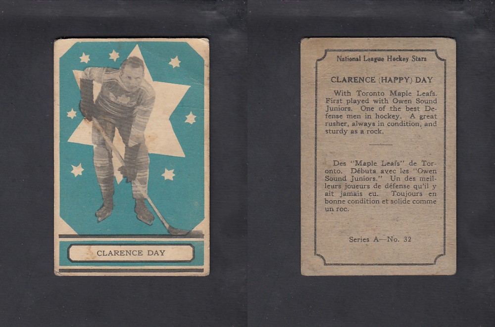 1933-34 O-PEE-CHEE HOCKEY CARD #32 C.DAY photo 1933-34 O-PEE-CHEE HOCKEY CARD #32 C.DAY photo